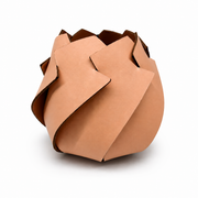 Recycled Leather Vase
